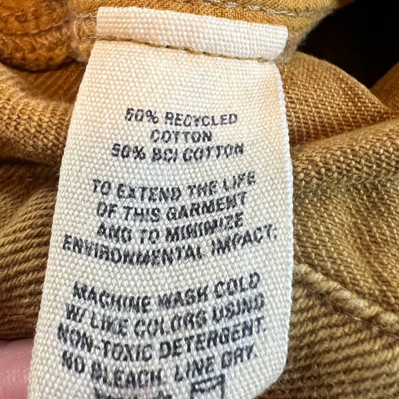 Alex Mill Thompson Straight Leg Jeans Women’s 12 Golden Khaki Recycled Denim - Picture 5 of 6